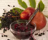 Holunderbeeren-Birnen-Kompott
