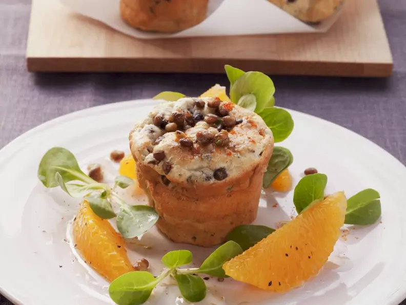 Pikante Linsenmuffins