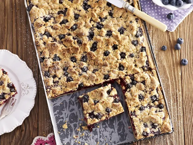 Blaubeerkuchen vom Blech