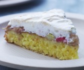 Rhabarberkuchen mit Baiser