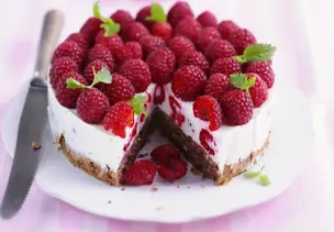 Himbeer-Quark-Torte
