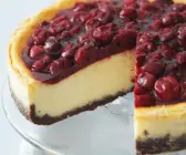 Käsekuchen mit Kirschtopping