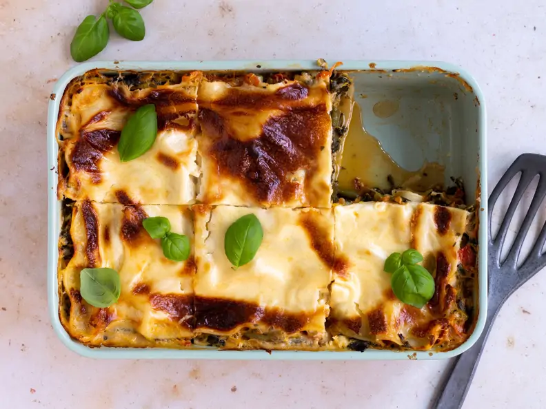 Gemüselasagne mit Béchamelsauce