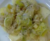 Kartoffeln in Gemüse-Sahne-Sauce
