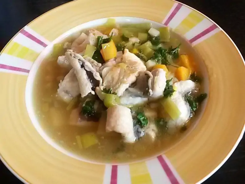 Aal-Gemüse-Suppe