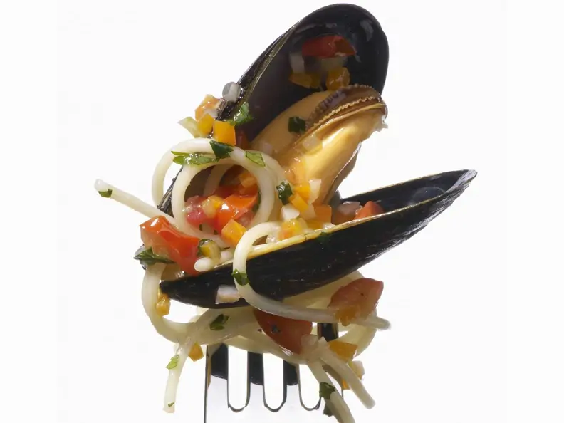 Miesmuschel-Pasta-Pfanne