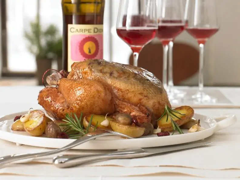 Cranberry-Maronen-Huhn