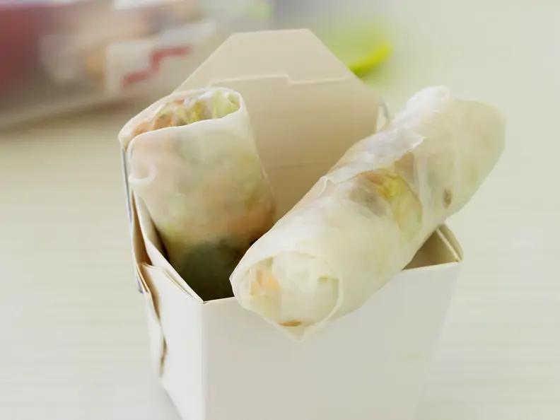 Röllchen aus Reispapier