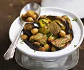Tajine mit Rind und Auberginen
