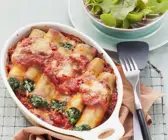 Cannelloni gefüllt mit Spinat und Ricotta