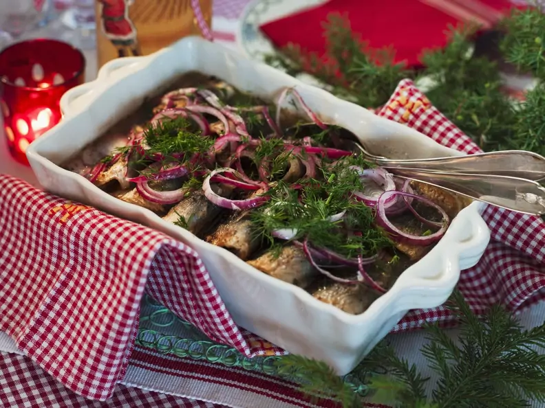 Gebratener Strömling in Marinade