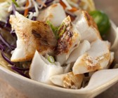 Taco mit Fisch und Krautsalat