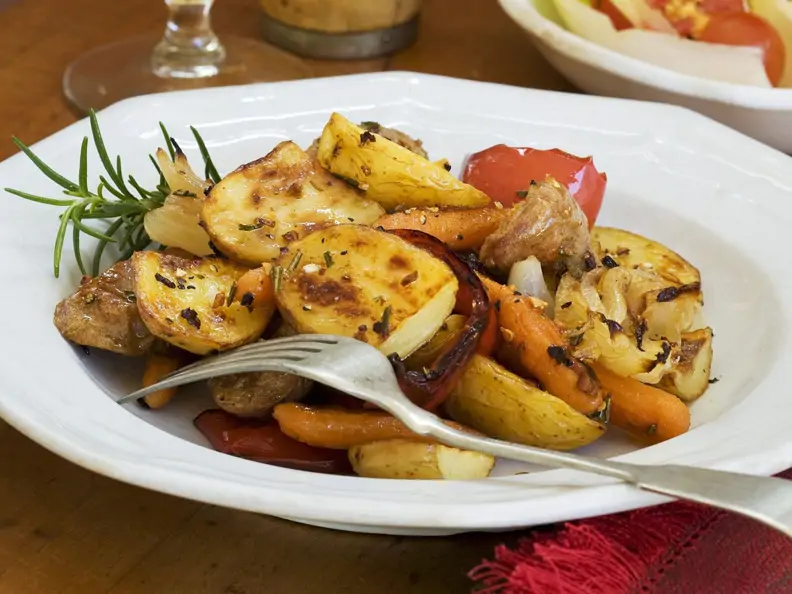 Bratkartoffeln mit Gemüse