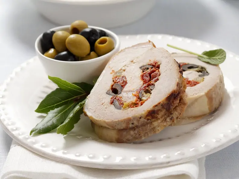 Schweinerollbraten mit mediterraner Füllung