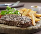 Rinderlende mit Pommes Frites