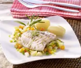 Rotbarschfilet mit Gemüse