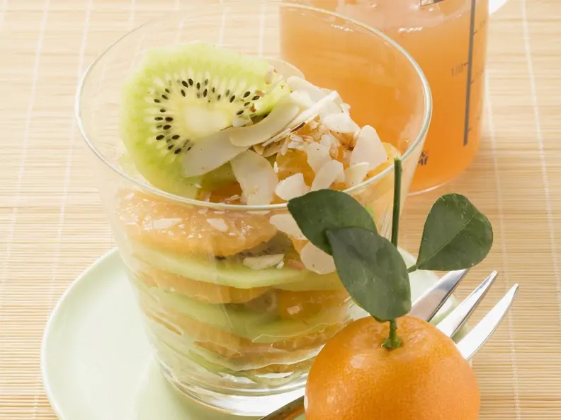 Mandarinen-Kiwi-Salat
