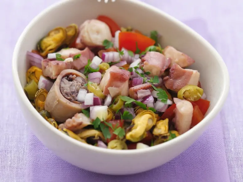 Ceviche mit Meeresfrüchten