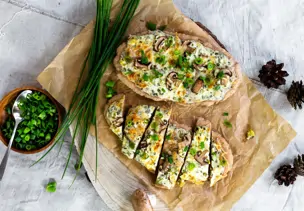 Rahmfladen mit Kräutern