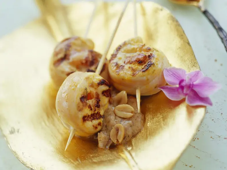Hähnchenbrust mit Lychee gefüllt