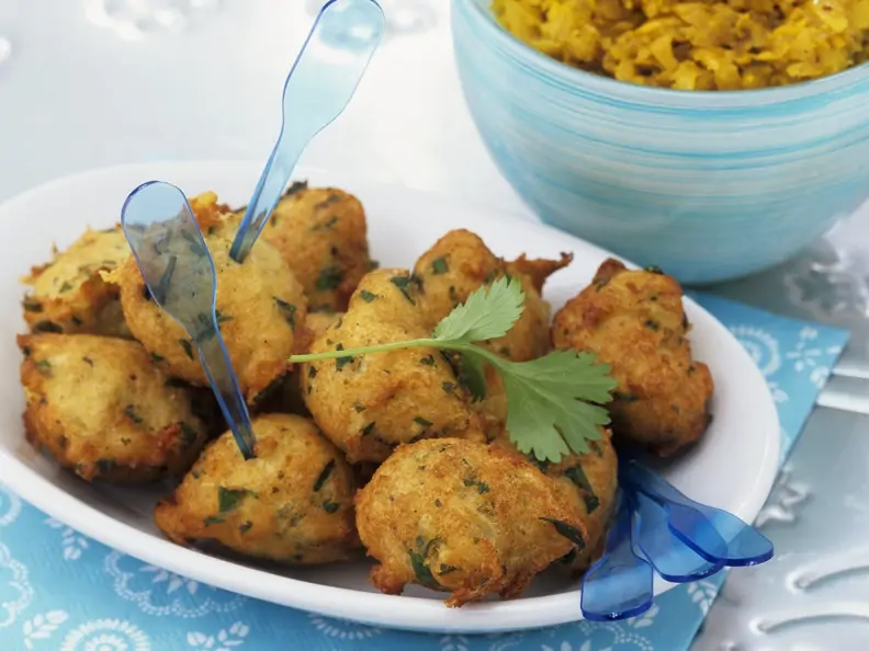 Linsenkroketten mit Koriandergrün