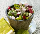 Bunter Salat mit Spinat