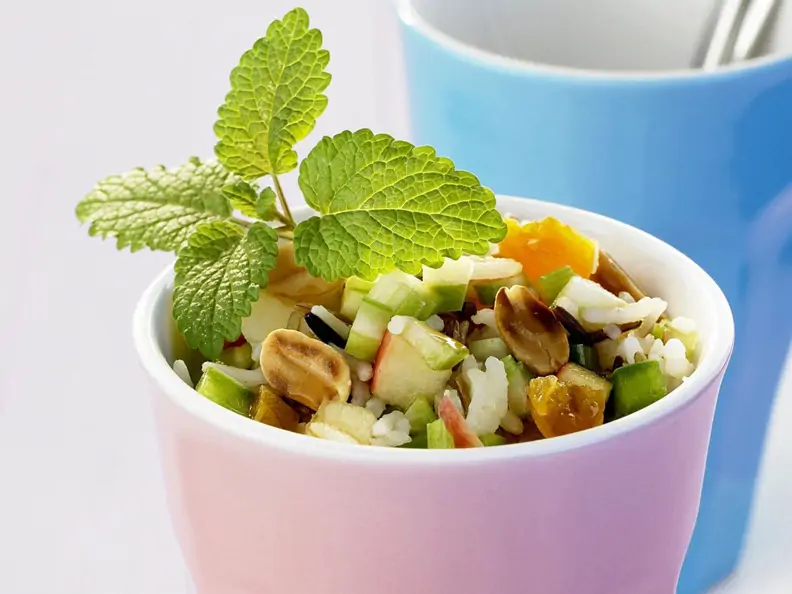 Reissalat mit Trocken-Aprikosen