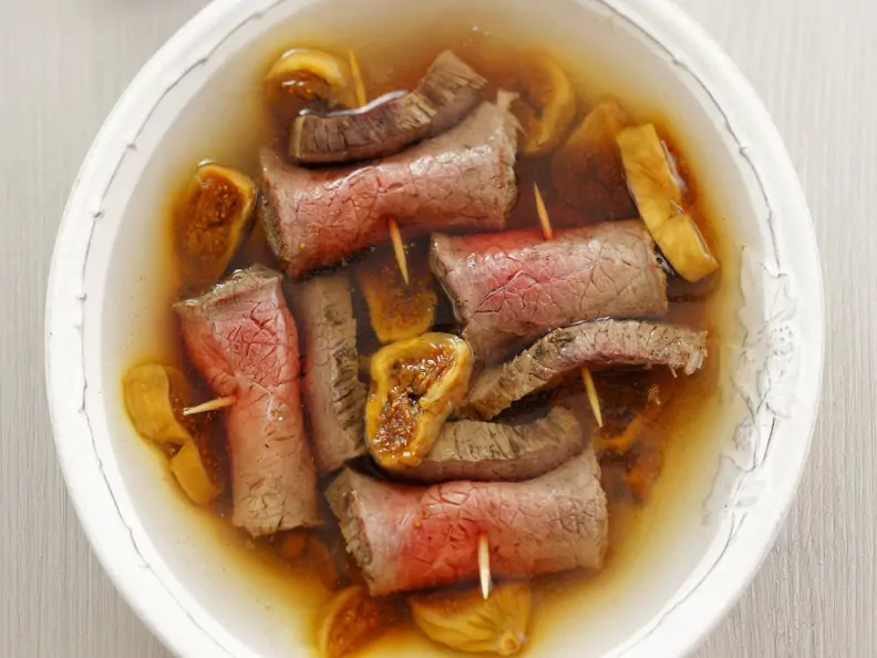 Tellersülze mit Rind und Trocken-Feigen