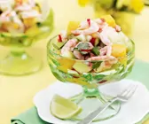 Garnelencocktail mit Mango-Gurken-Salsa