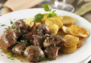 Schweinenieren mit Kartoffelbeilage