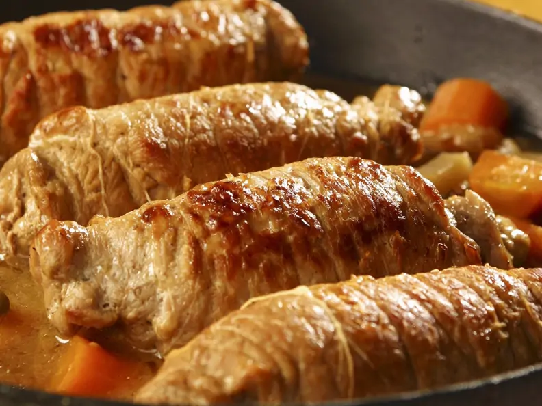 Kalbsroulade auf schwäbische Art