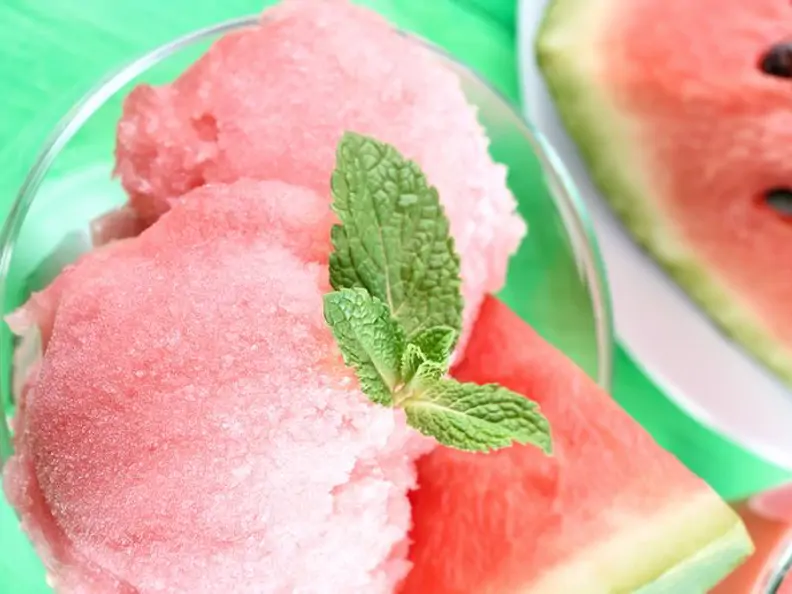 Melonen-Quark-Eis