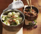 Haferwurzel mit Schalotten-Schmalz