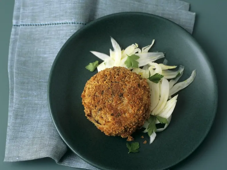 Fischbratling auf Fenchelsalat