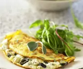 Omelett mit Kräuterfrischkäse