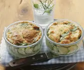 Brotgratin mit Goldbarsch