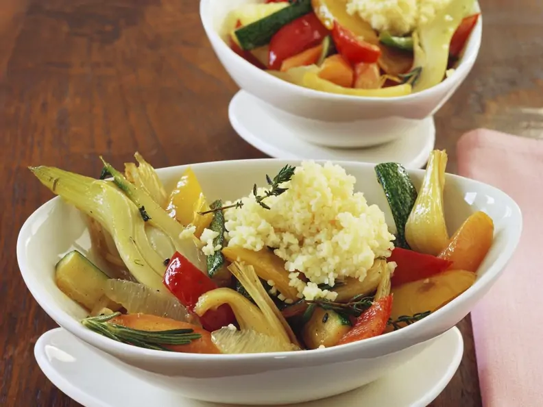 Couscous mit buntem Gemüse