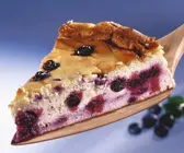 Käsekuchen mit Heidelbeeren
