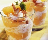 Exotischer Milchreis mit Kokos und Kaki