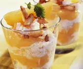 Exotischer Milchreis mit Kokos und Kaki