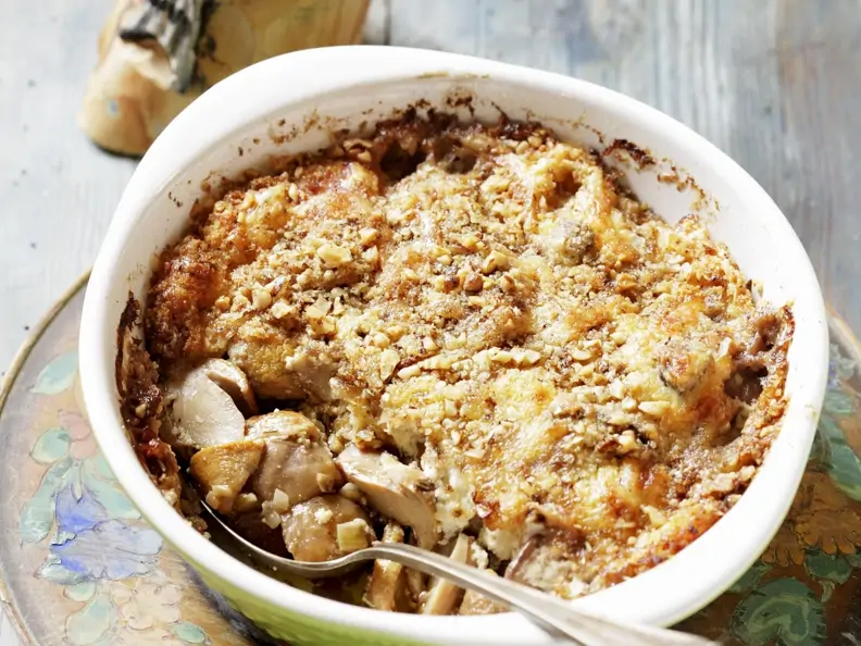 Pilzgratin mit Butterpilzen