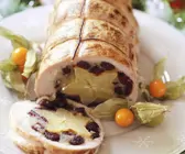 Weihnachtlicher Putenrollbraten mit Karambole