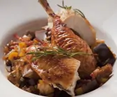 Rosmarinhähnchen mit Aubergine