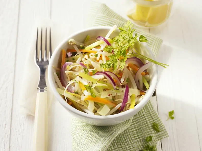 Gemüse-Sprossen-Salat