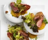 Entenbrust auf Salat