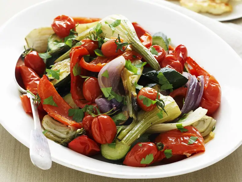 Gemüsesalat vom Grill