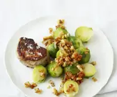 Schweinefilet mit Rosenkohl