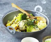 Grün-weißes Curry