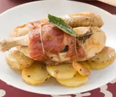 Stubenküken im Saltimbocca-Stil