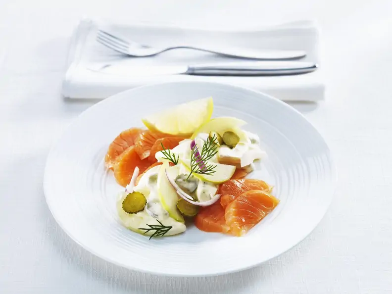Geräucherter Lachs nach Hausfrauenart